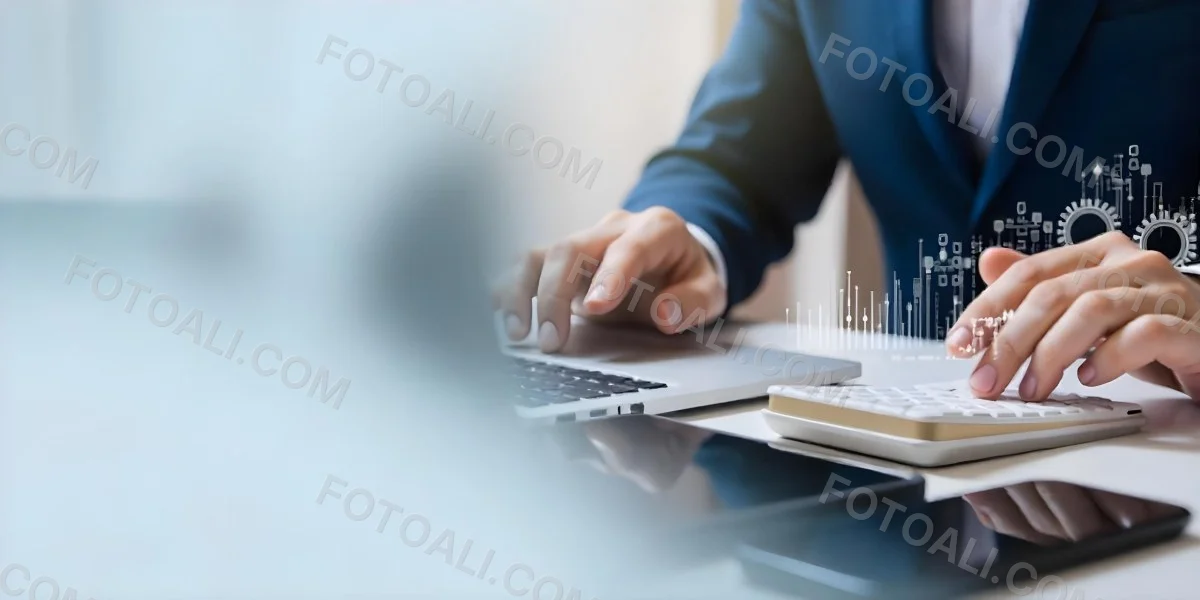 A Person S Hands Typing On A Laptop Keyboard In A Blurred Office Environment 5 B209