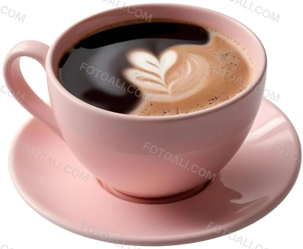 A Pink Ceramic Cup Filled With A Creamy Frothy Latte Or Cappuccino Featuring An Intricate Latte Art Design On The Surface Of The Drink Placed On A Wooden Table In A Sunlit Kitchen With Morning Ligh 1 99d2