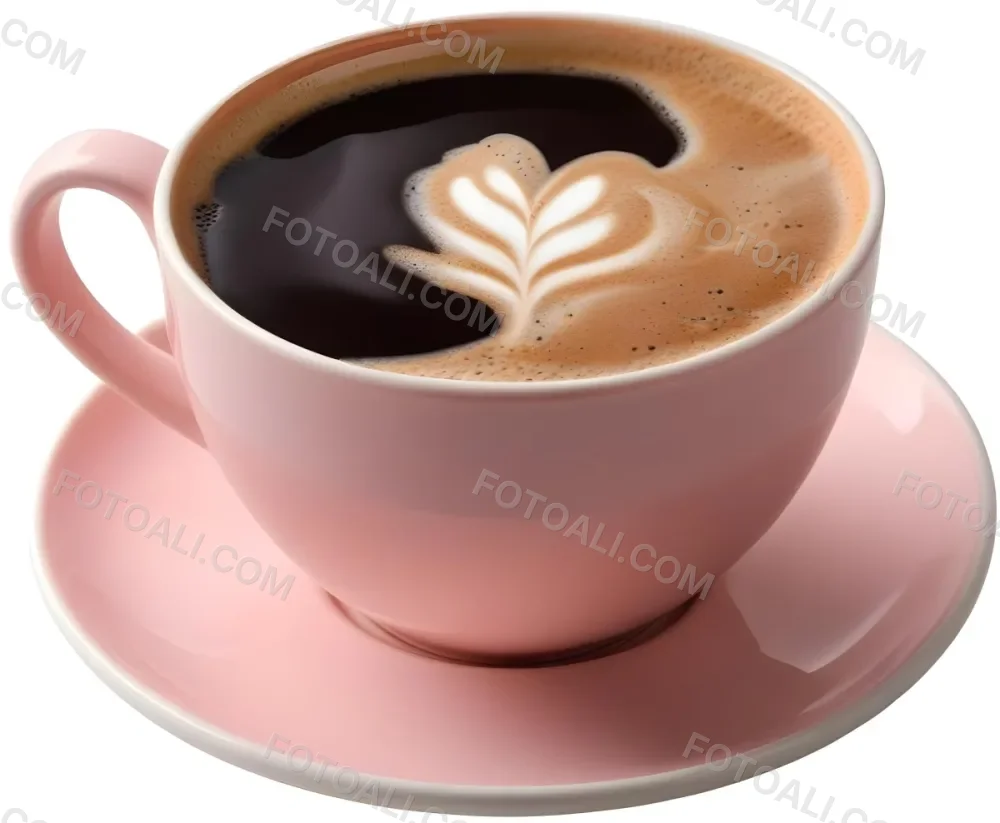 A Pink Ceramic Cup Filled With A Creamy Frothy Latte Or Cappuccino Featuring An Intricate Latte Art Design On The Surface Of The Drink Placed On A Wooden Table In A Sunlit Kitchen With Morning Ligh 14 Ad8c
