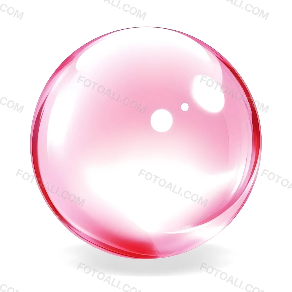 A Pink Crystal Ball With Light Reflections Smooth Surface Vibrant Colors Isolated On A White Background Creating A Visually Appealing And Magical Aesthetic 7 7737