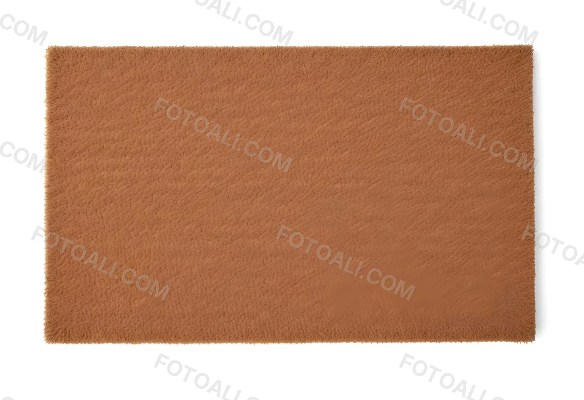 A Rectangular Coir Doormat With A Rough Fibrous Texture Showcasing A Natural Brown Color Placed On A White Surface 13 Ac28
