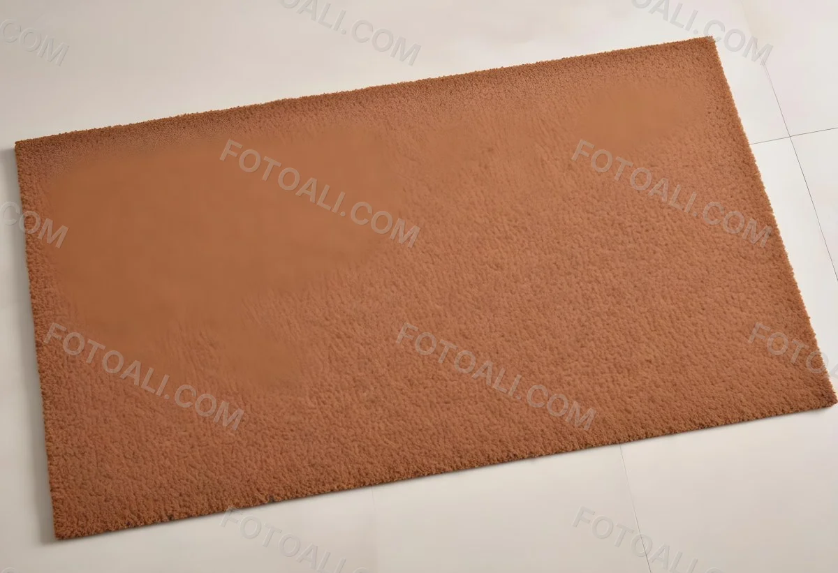 A Rectangular Coir Doormat With A Rough Fibrous Texture Showcasing A Natural Brown Color Placed On A White Surface 37 Db3d