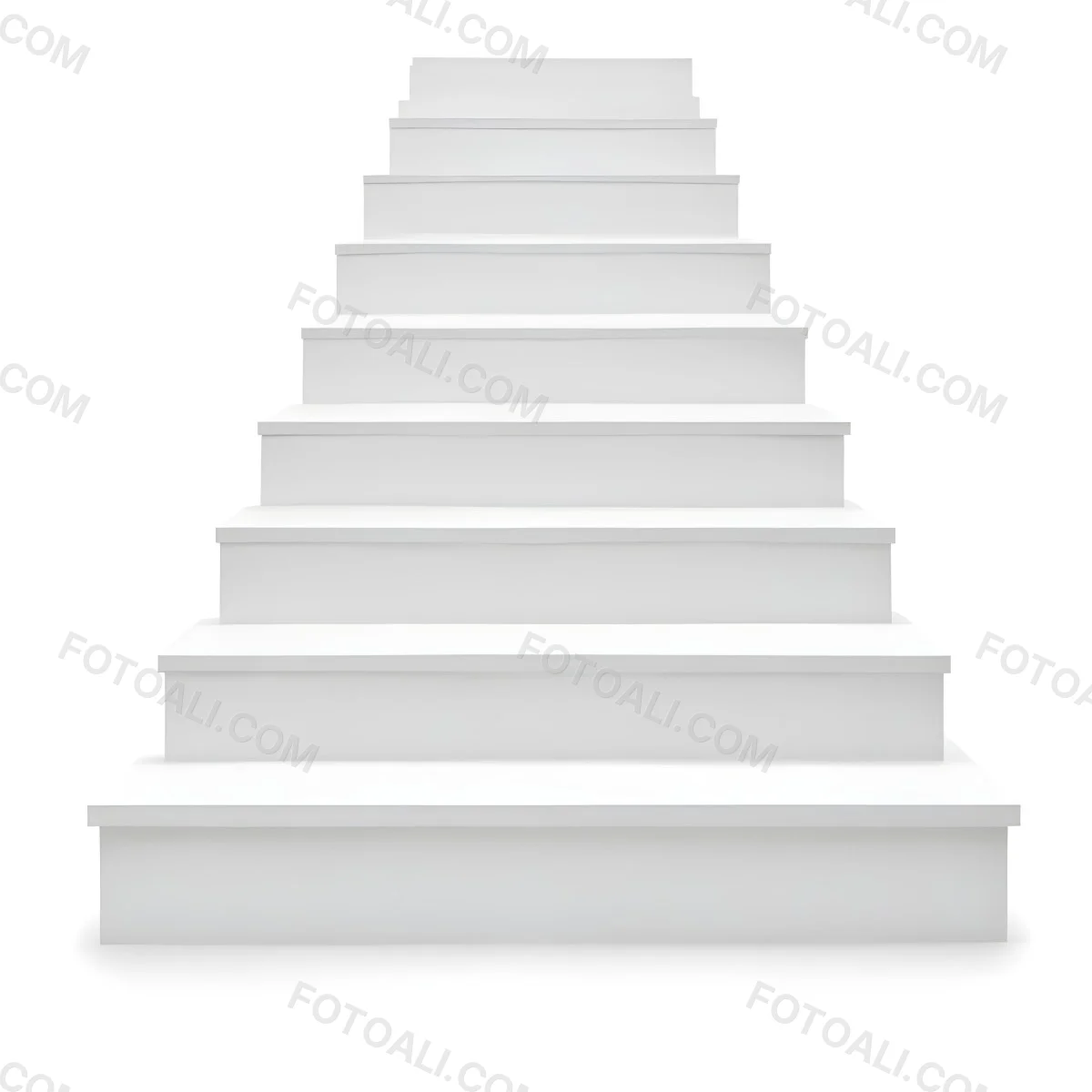 A Set Of White Rectangular Steps Or Stairs Arranged In A Pyramid Shape 41 F882
