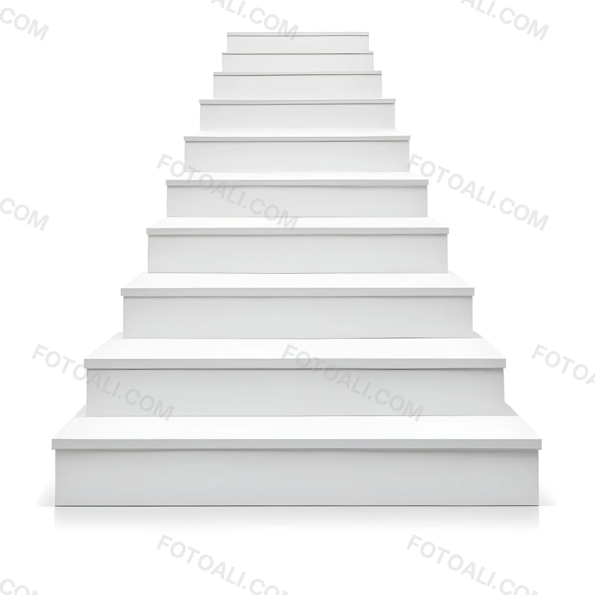 A Set Of White Rectangular Steps Or Stairs Arranged In A Pyramid Shape 9 F653
