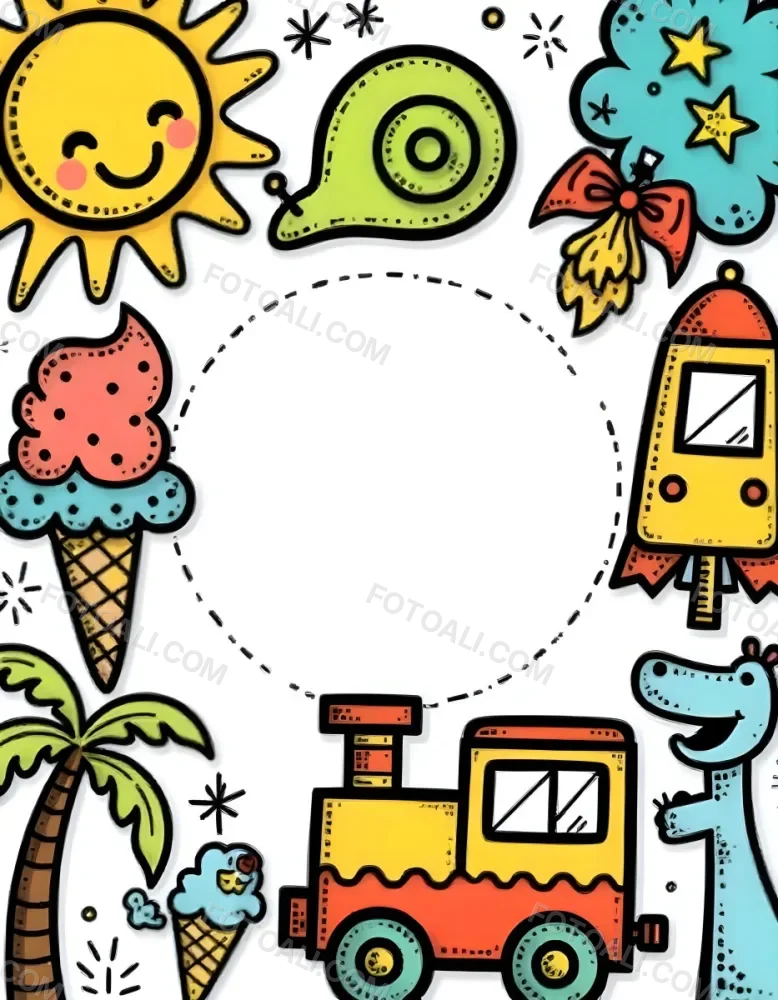 A Snail With A Blue Shell A Blue Hippo And A Rocket On A Wooden Fence With Flowers Trees And A Sun In The Background 79 E3ae