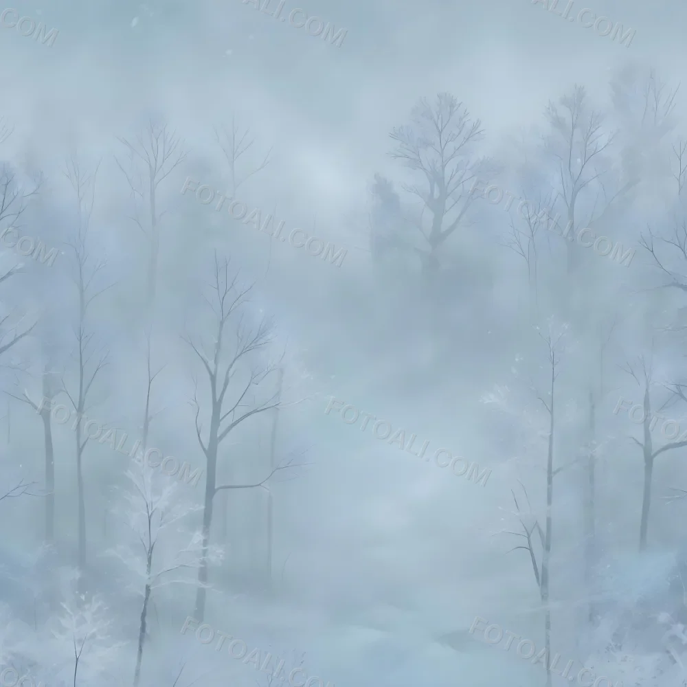 A Snowy Or Icy Background With A Light Blue Gray Color And A Slightly Textured Mottled Appearance Surrounded By A Forest Under A Bright Sunny Sky With Soft Falling Snowflakes 144 E0ae