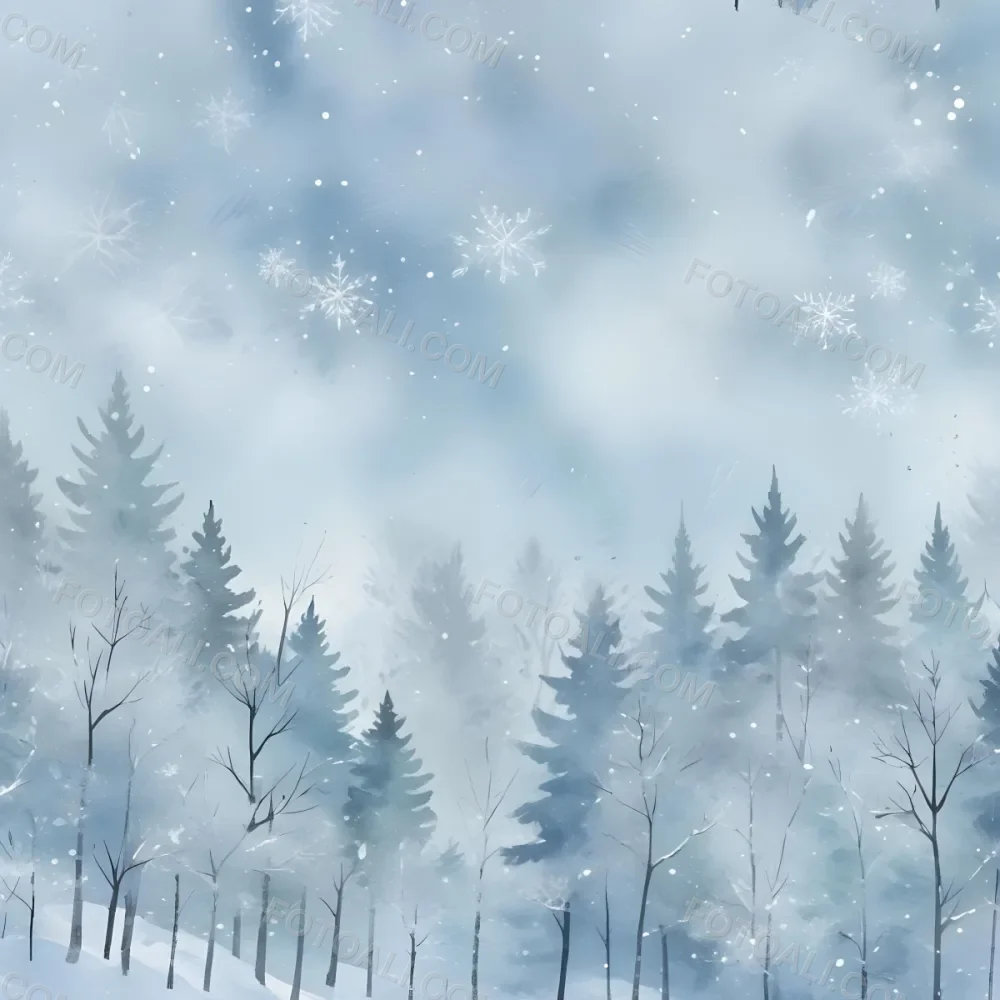 A Snowy Or Icy Background With A Light Blue Gray Color And A Slightly Textured Mottled Appearance Surrounded By A Forest Under A Bright Sunny Sky With Soft Falling Snowflakes 6 508e