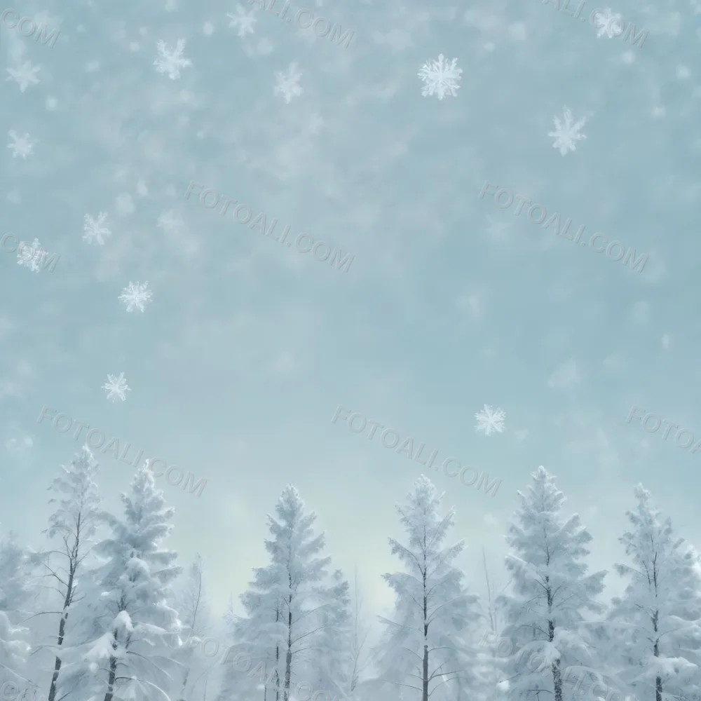 A Snowy Or Icy Background With A Light Blue Gray Color And A Slightly Textured Mottled Appearance Surrounded By A Forest Under A Bright Sunny Sky With Soft Falling Snowflakes 97 6675