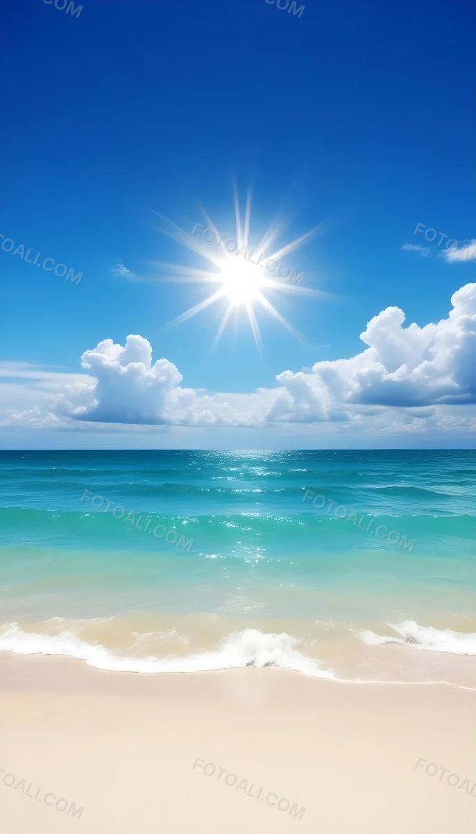 A Sunny Day At The Beach With A Clear Blue Sky Bright Sun And Calm Turquoise Waters A Cloudy Evening With Stormy Gray Skies And Rough Waves 20 89f8