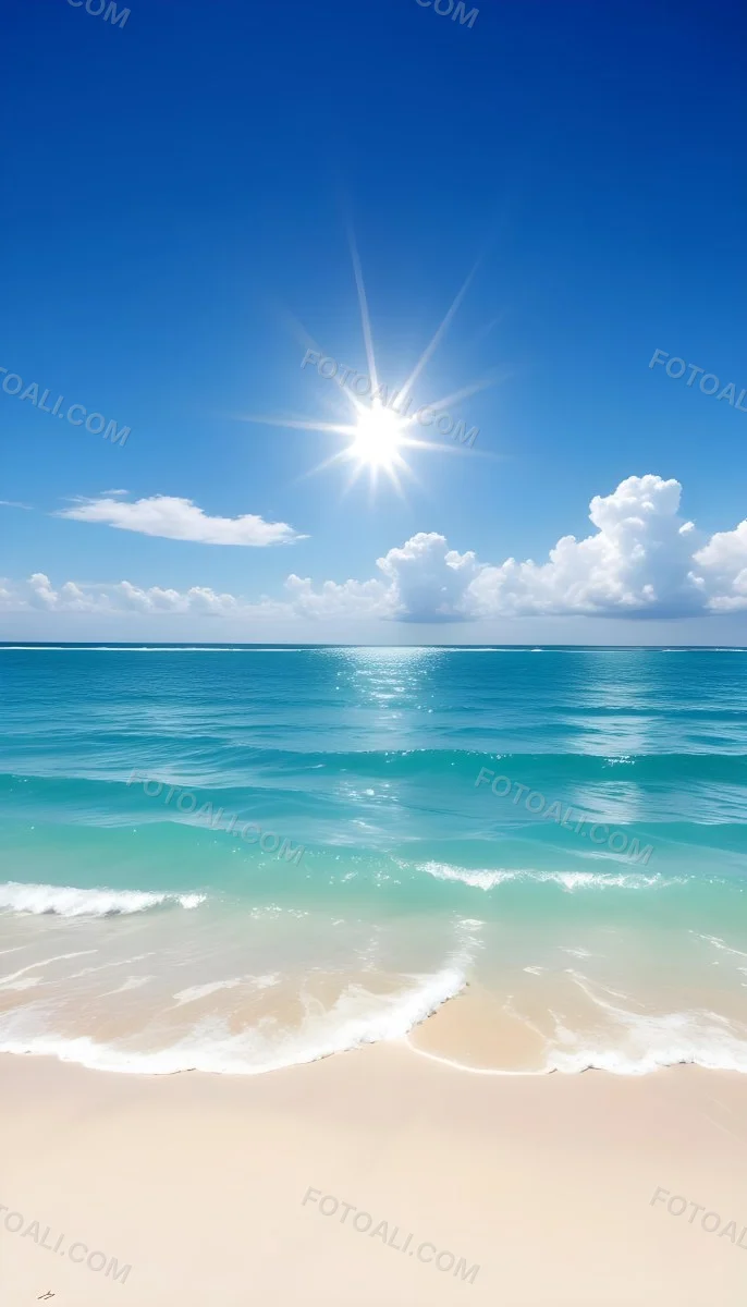 A Sunny Day At The Beach With A Clear Blue Sky Bright Sun And Calm Turquoise Waters A Cloudy Evening With Stormy Gray Skies And Rough Waves 24 158a