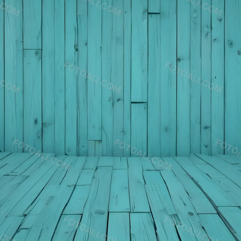 A Turquoise Wooden Planks Background The Planks Are Arranged Vertically And Horizontally Creating A Sense Of Depth And Perspective 13 4314