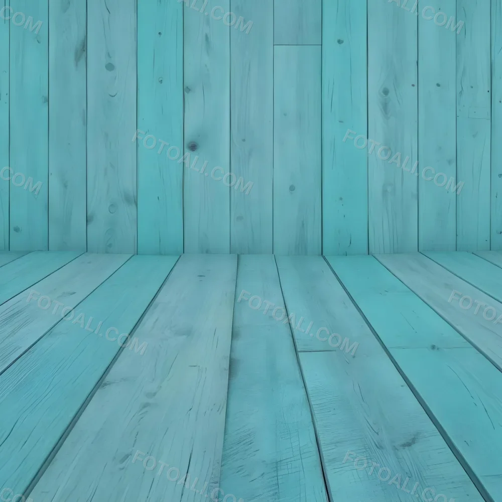 A Turquoise Wooden Planks Background The Planks Are Arranged Vertically And Horizontally Creating A Sense Of Depth And Perspective 18 13d0
