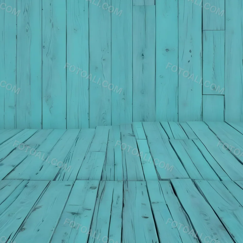 A Turquoise Wooden Planks Background The Planks Are Arranged Vertically And Horizontally Creating A Sense Of Depth And Perspective 20 E271