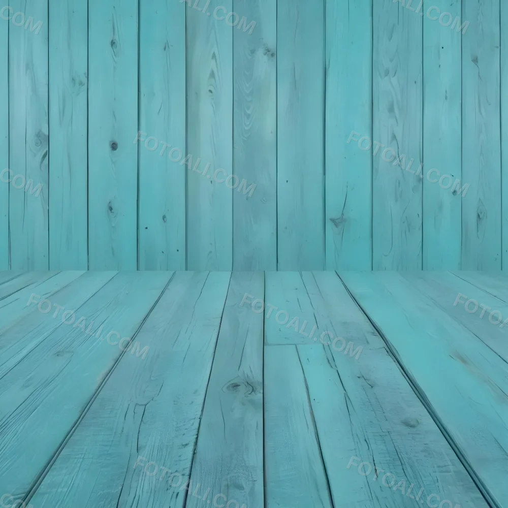 A Turquoise Wooden Planks Background The Planks Are Arranged Vertically And Horizontally Creating A Sense Of Depth And Perspective 21 C6b9
