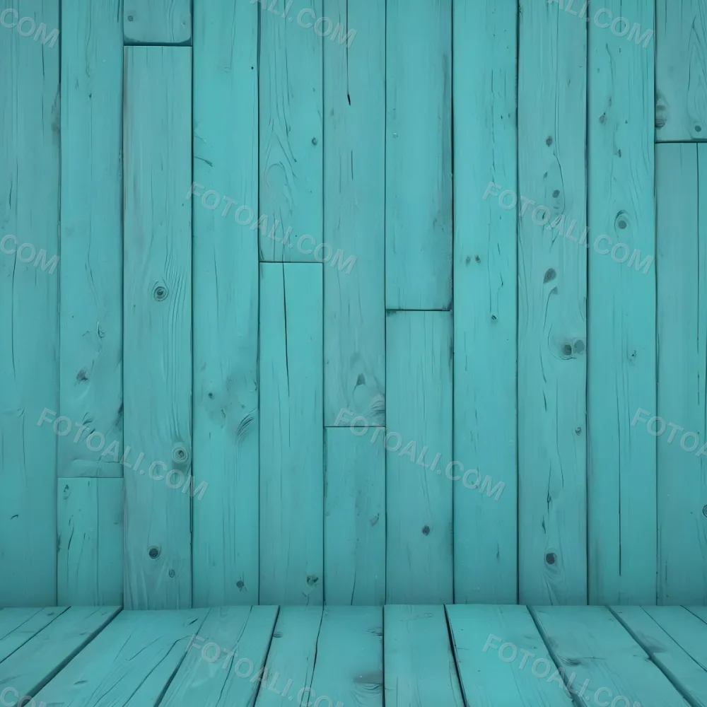 A Turquoise Wooden Planks Background The Planks Are Arranged Vertically And Horizontally Creating A Sense Of Depth And Perspective 27 Ee23