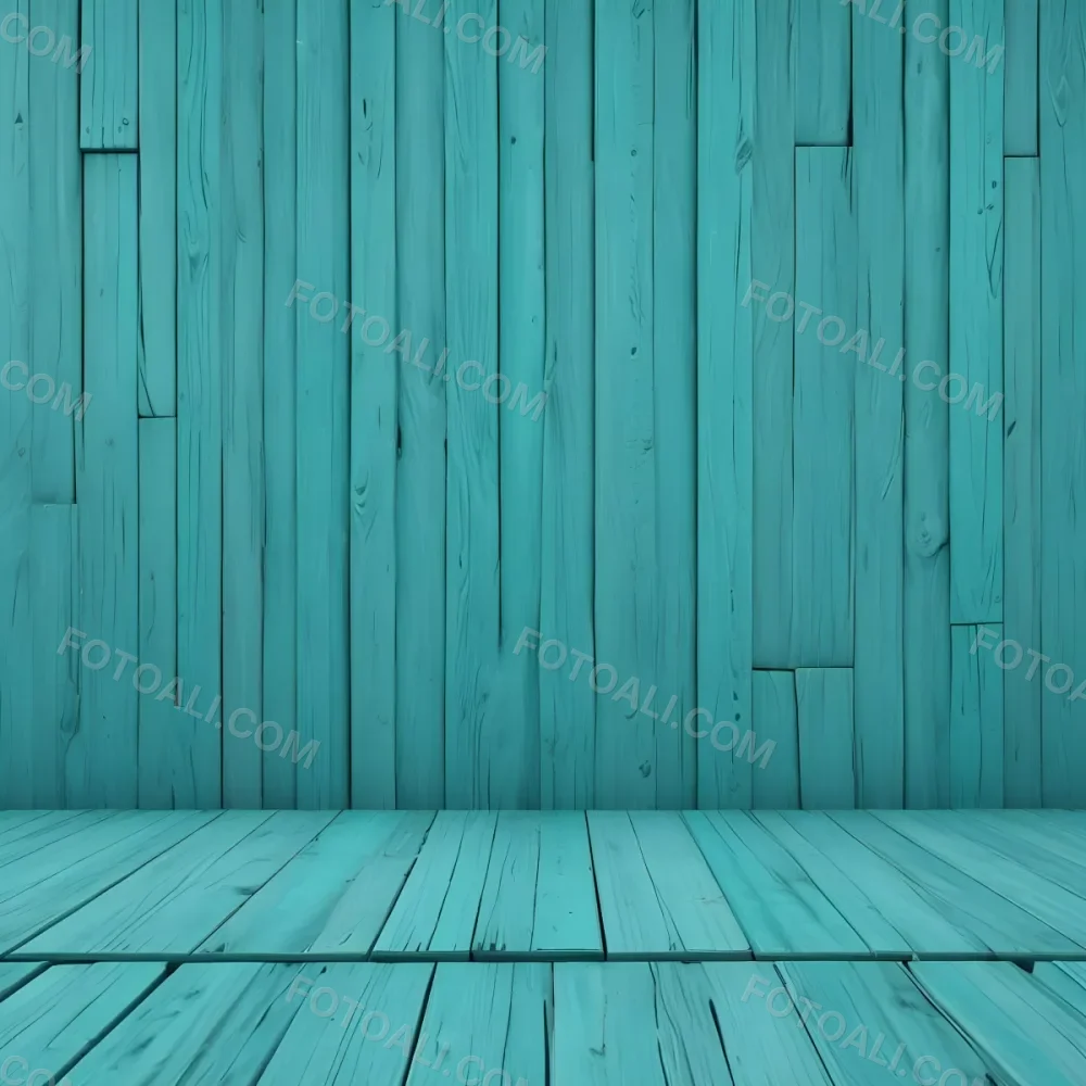 A Turquoise Wooden Planks Background The Planks Are Arranged Vertically And Horizontally Creating A Sense Of Depth And Perspective 3 3b16