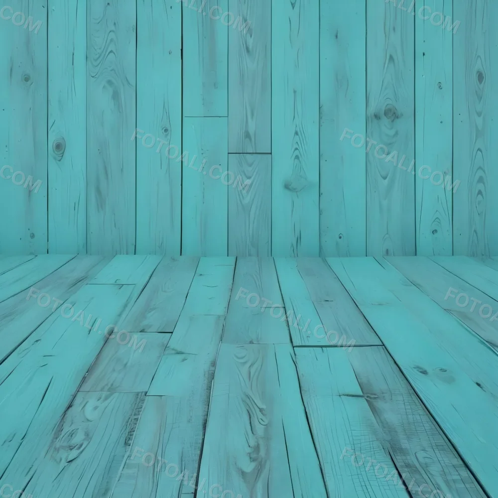 A Turquoise Wooden Planks Background The Planks Are Arranged Vertically And Horizontally Creating A Sense Of Depth And Perspective 4 26fc