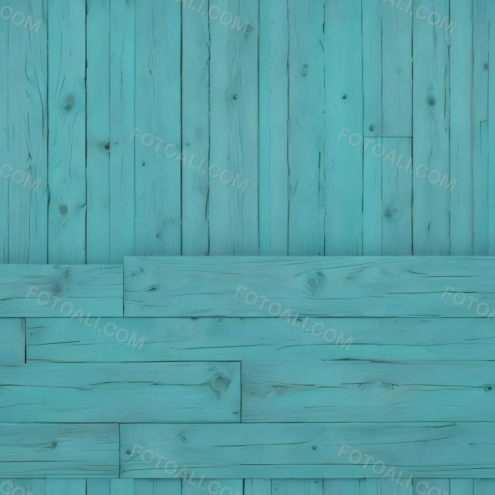 A Turquoise Wooden Planks Background The Planks Are Arranged Vertically And Horizontally Creating A Sense Of Depth And Perspective 8 57ff