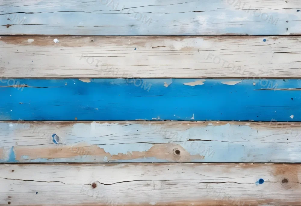 A Weathered Wooden Surface With Peeling White And Blue Paint Horizontal Planks Rustic Texture Aged Appearance Vintage Charm 10 Dfae