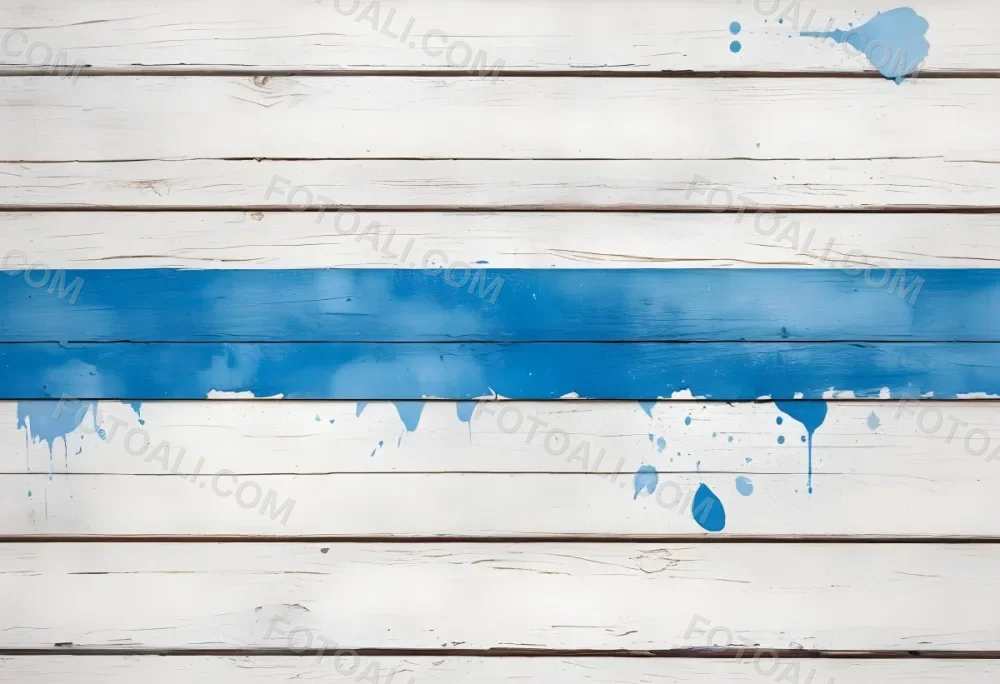 A Weathered Wooden Surface With Peeling White And Blue Paint Horizontal Planks Rustic Texture Aged Appearance Vintage Charm 5 4a93