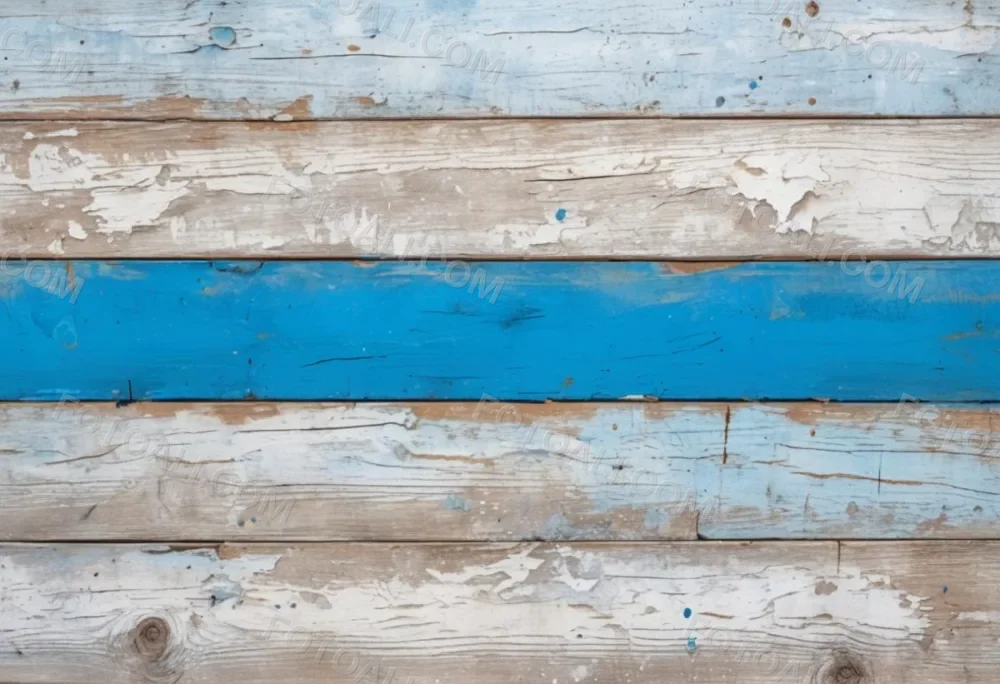 A Weathered Wooden Surface With Peeling White And Blue Paint Horizontal Planks Rustic Texture Aged Appearance Vintage Charm 7 92e7