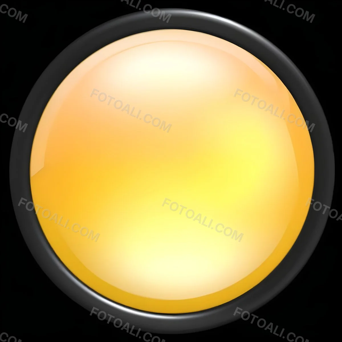A Yellow Glossy Button With A Yellow Border The Button Has A Gradient From Light Yellow To Dark Yellow Yellow Background 17 D1cc
