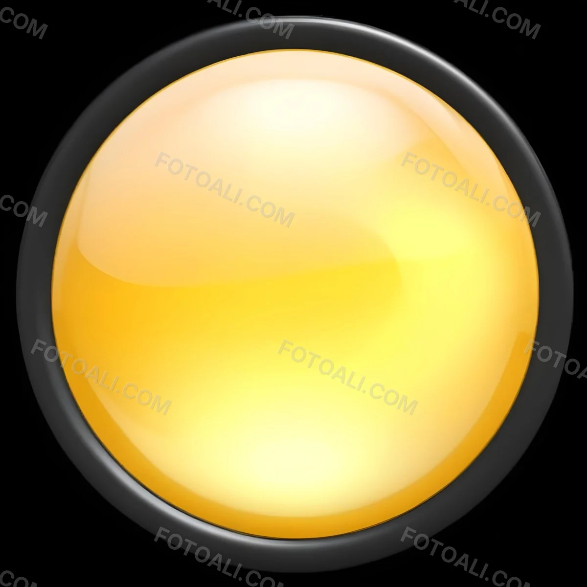 A Yellow Glossy Button With A Yellow Border The Button Has A Gradient From Light Yellow To Dark Yellow Yellow Background 38 Bf95