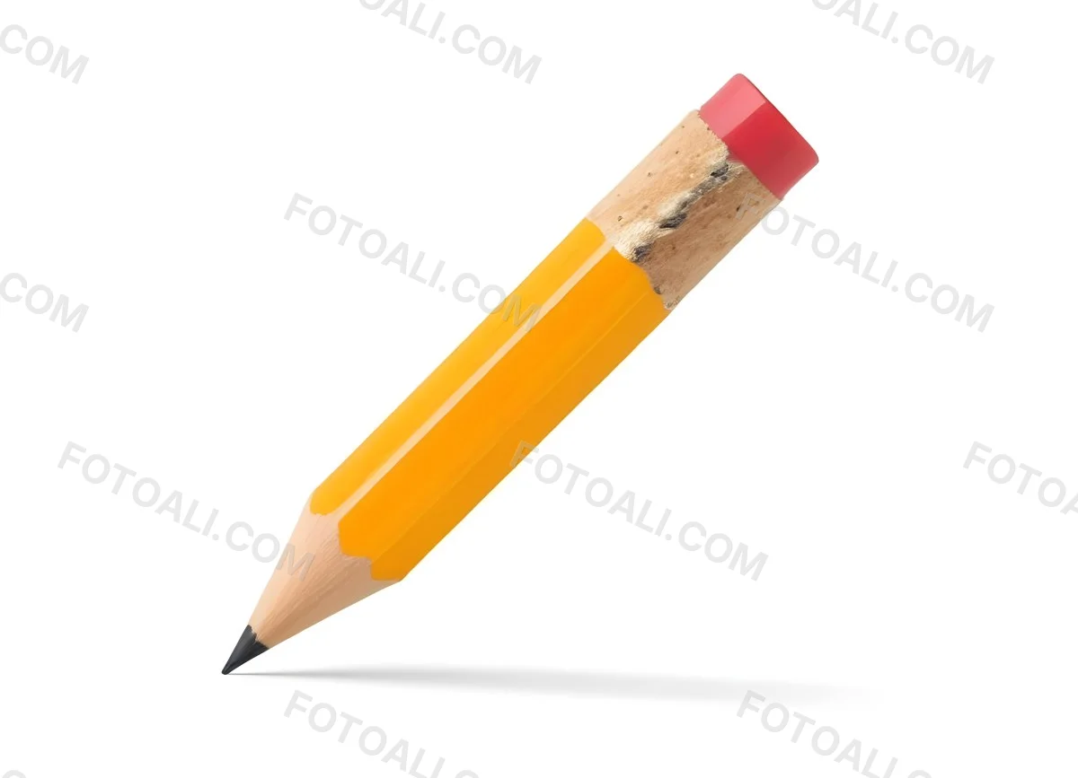 A Yellow Number Two Pencil With A Yellow Eraser On A White Background The Pencil Is Sharpened And Ready To Use 11 3e16