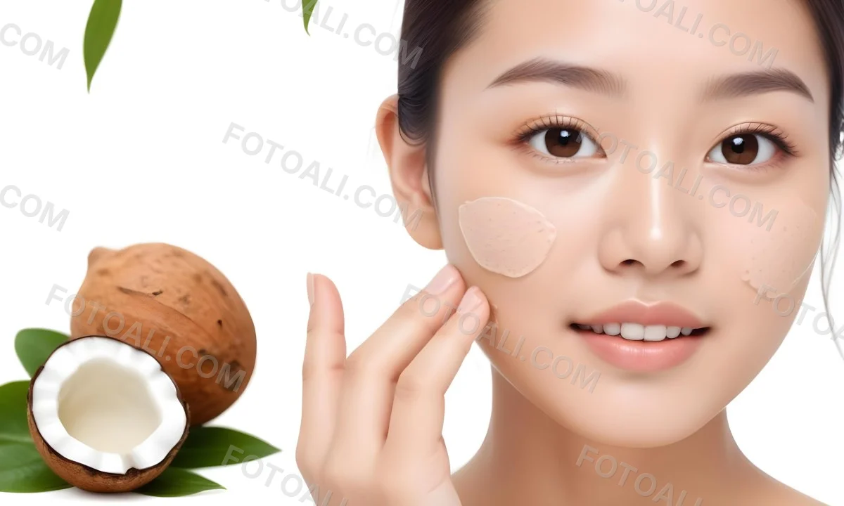 A Young Asian Woman With Smooth Skin Dark Eyebrows And Natural Makeup Looking Directly At The Camera 9 D08c