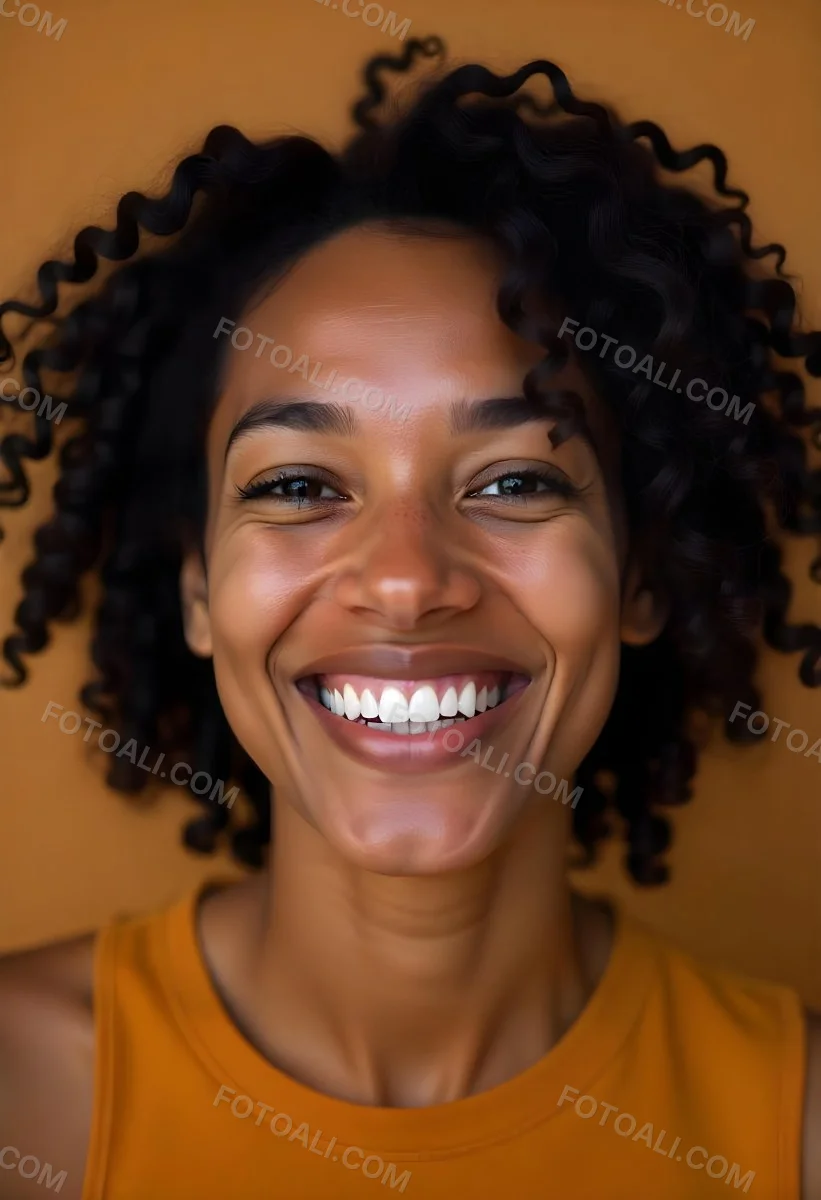 A Young Black Woman With Curly Dark Hair And A Warm Friendly Smile 4 Aec3