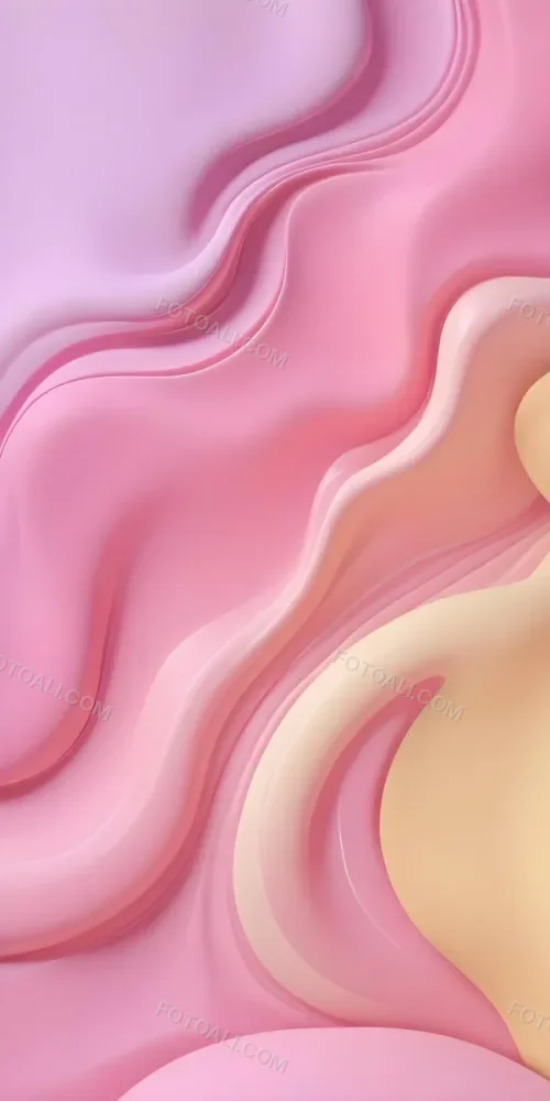 Abstract Wavy Background With Soft Pastel Colors Of Pink Purple And Yellow 4 85cc