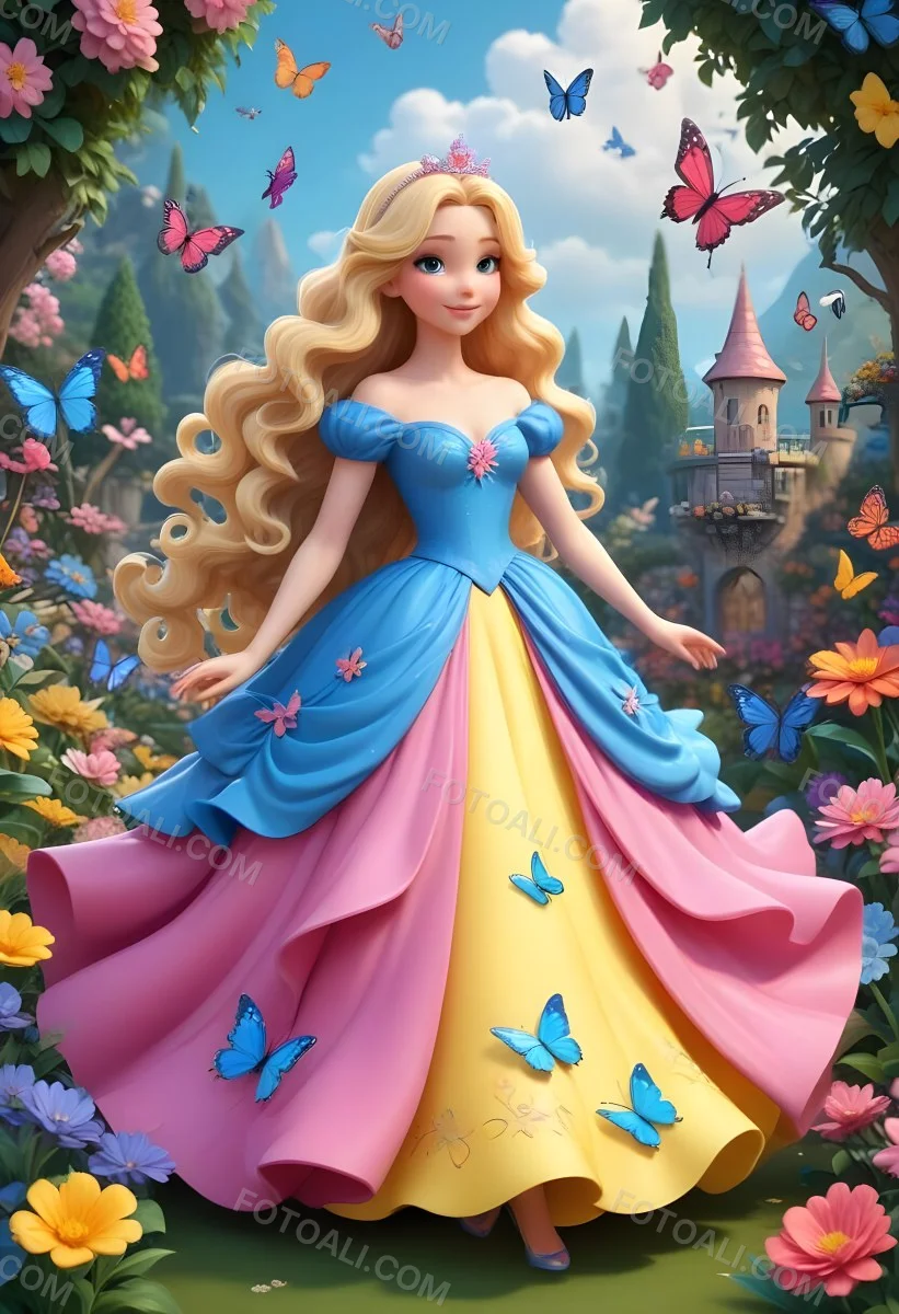 Adorable Cartoon Style A Young Fairskinned Caucasi 10 B9ba