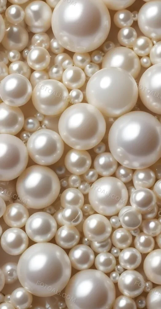Assorted White And Cream Colored Pearls Of Various Sizes Arranged In A Scattered Pattern 10 0eef