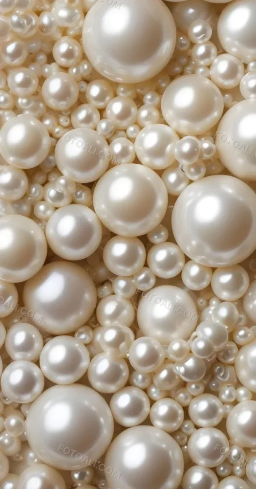 Assorted White And Cream Colored Pearls Of Various Sizes Arranged In A Scattered Pattern 13 4cae