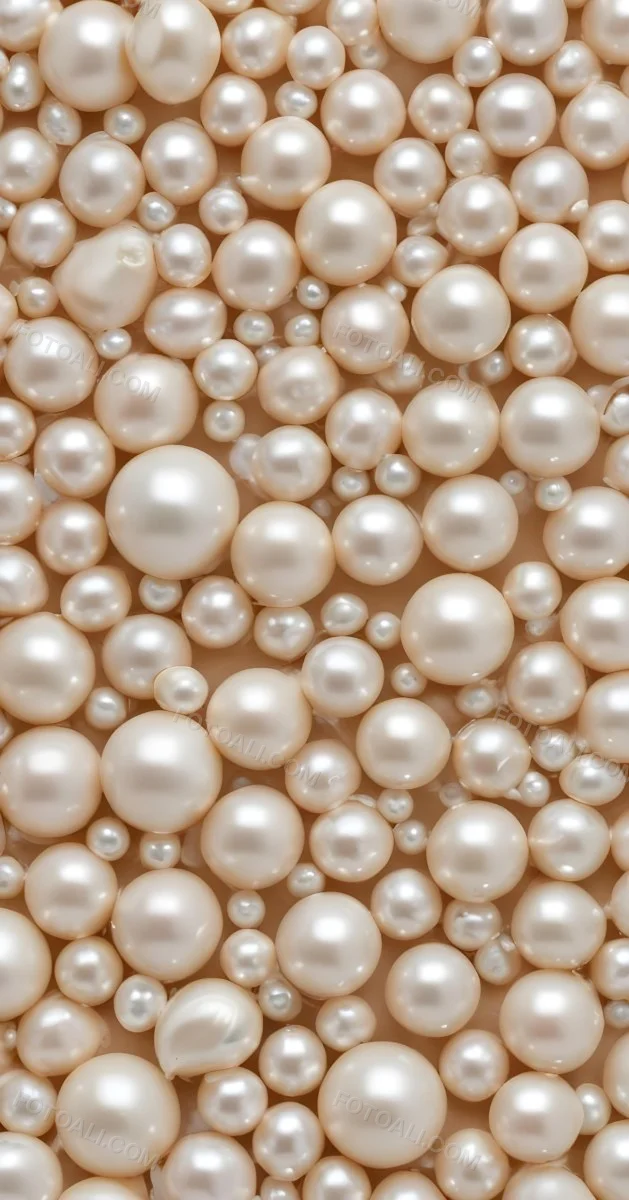 Assorted White And Cream Colored Pearls Of Various Sizes Arranged In A Scattered Pattern 22 B3f0
