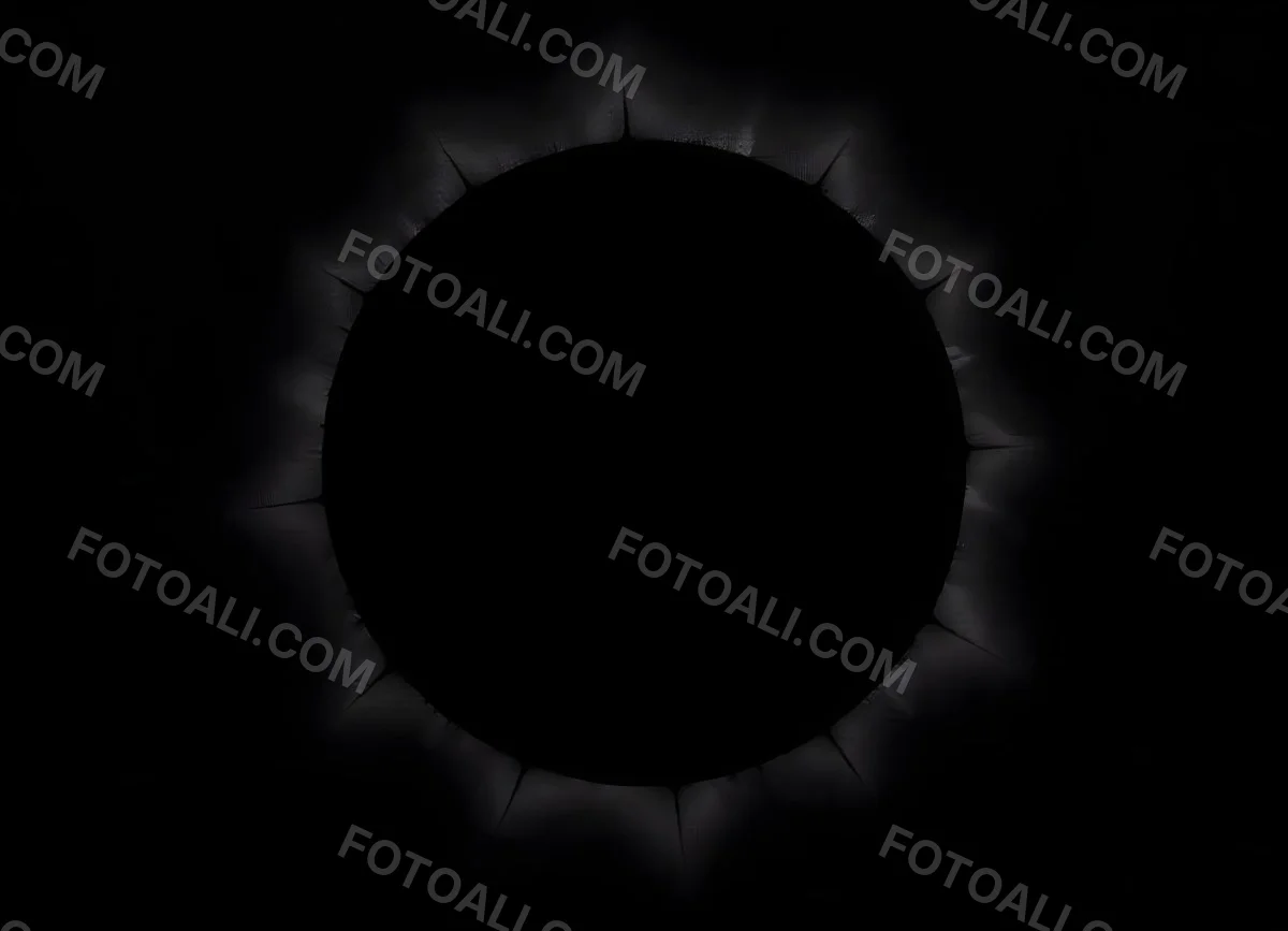 Black Circle With A Grainy Texture The Center Is Solid Black The Edges Are Blurred And Faded On A Black Background 1 25dd