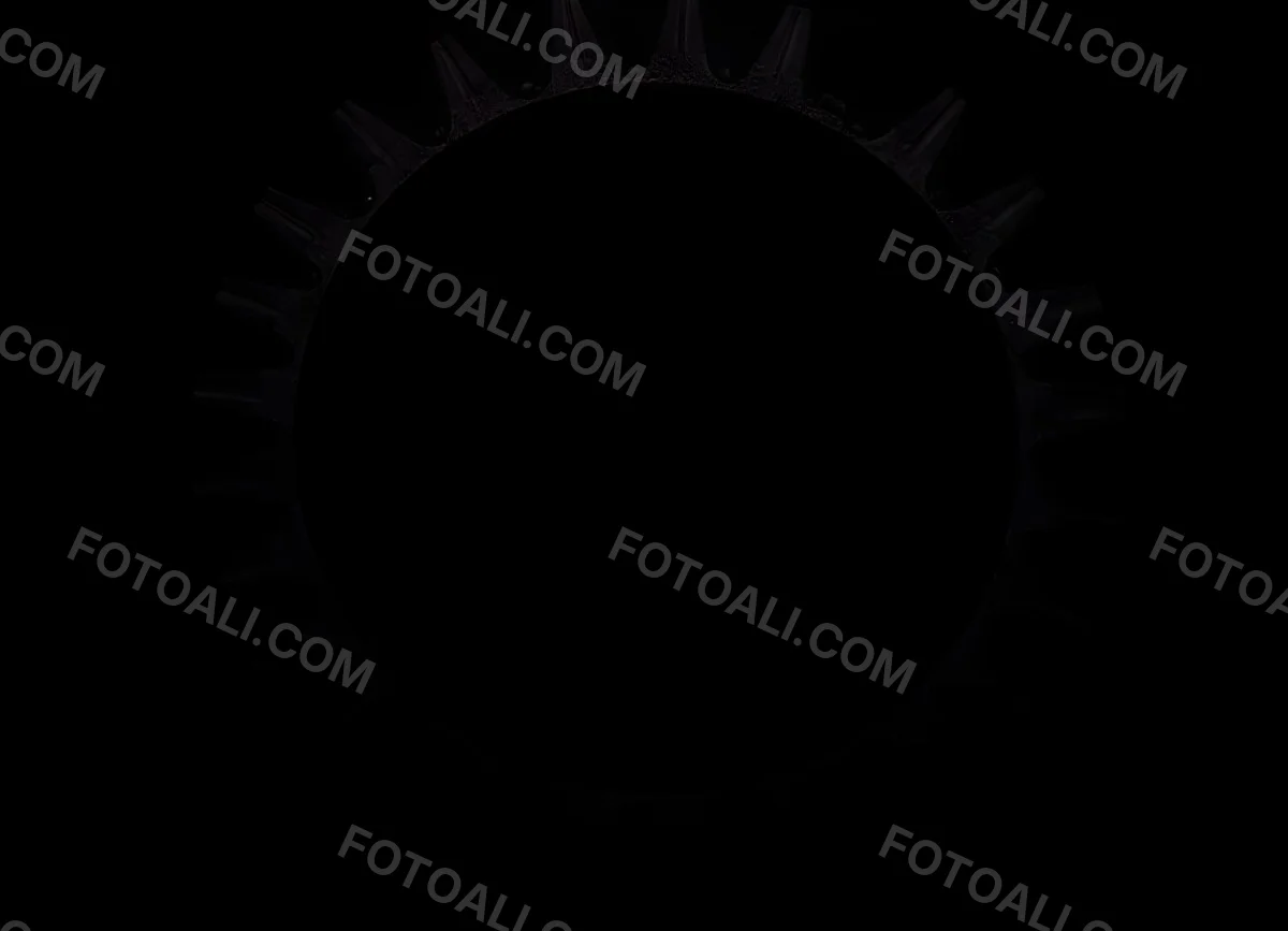 Black Circle With A Grainy Texture The Center Is Solid Black The Edges Are Blurred And Faded On A Black Background 12 B110