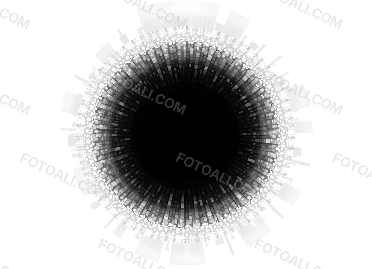 Black Circle With A Grainy Texture The Center Is Solid Black The Edges Are Blurred And Faded On A Black Background 16 Eb35