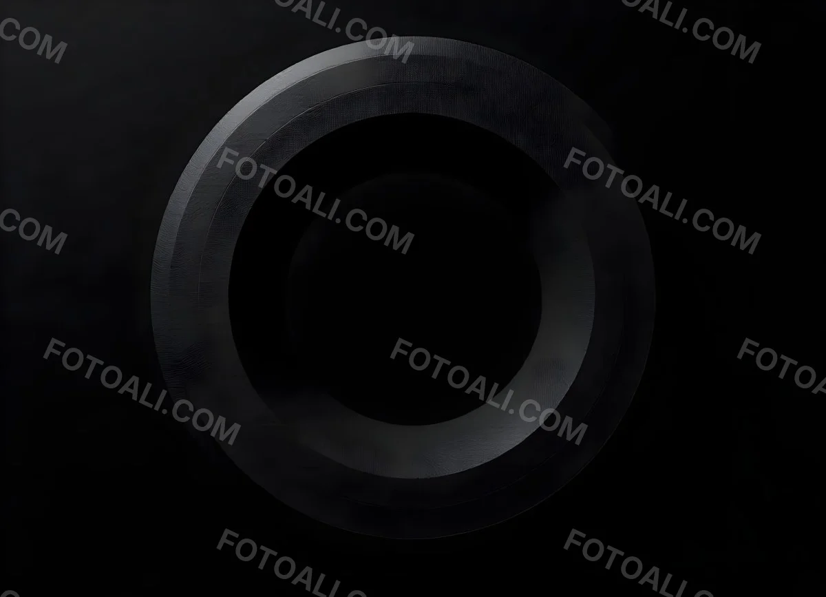 Black Circle With A Grainy Texture The Center Is Solid Black The Edges Are Blurred And Faded On A Black Background 3 8e70