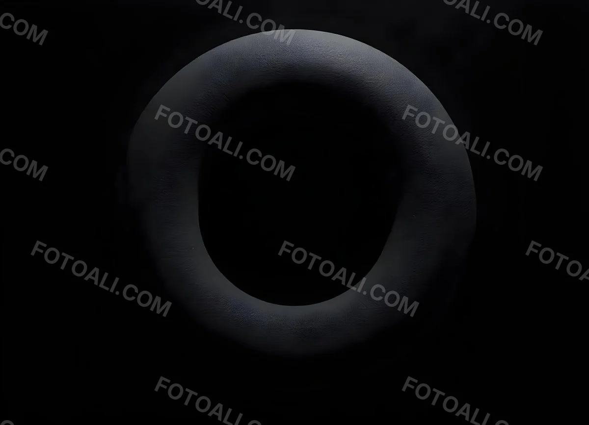 Black Circle With A Grainy Texture The Center Is Solid Black The Edges Are Blurred And Faded On A Black Background 5 0b56