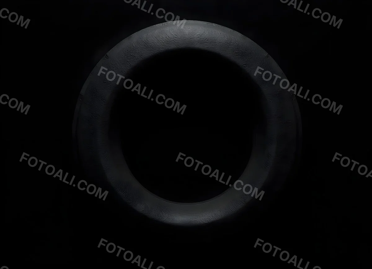 Black Circle With A Grainy Texture The Center Is Solid Black The Edges Are Blurred And Faded On A Black Background 6 1bb0