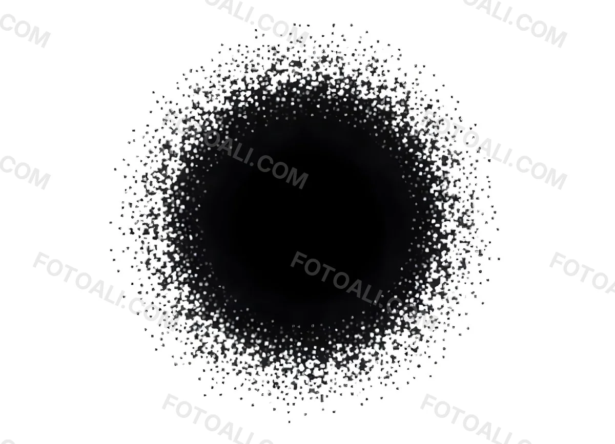 Black Circle With A Grainy Texture The Center Is Solid Black The Edges Are Blurred And Faded On A Black Background 9 C22c