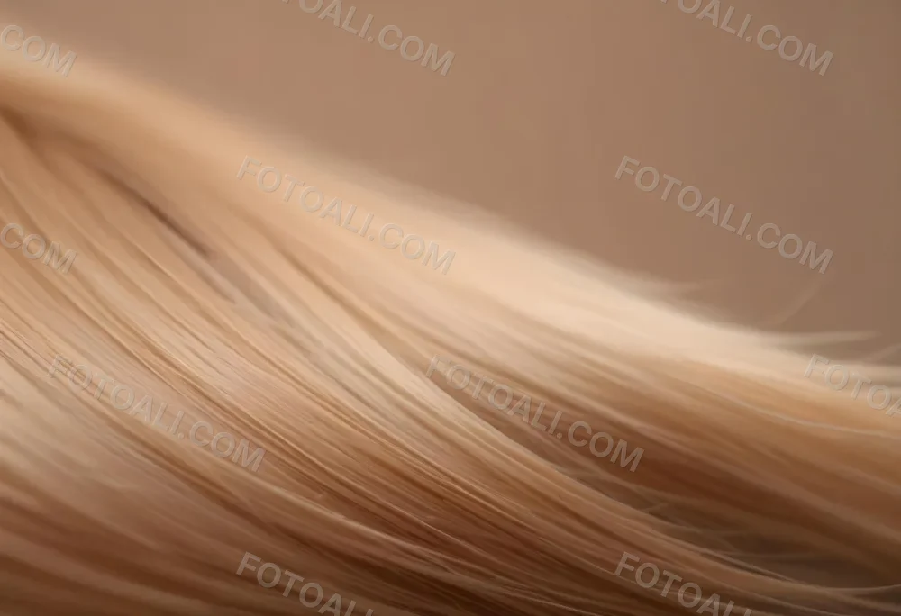 Blonde Hair Strands With A Gradient From Light To Dark Studio Shot With A Blurred Background 14