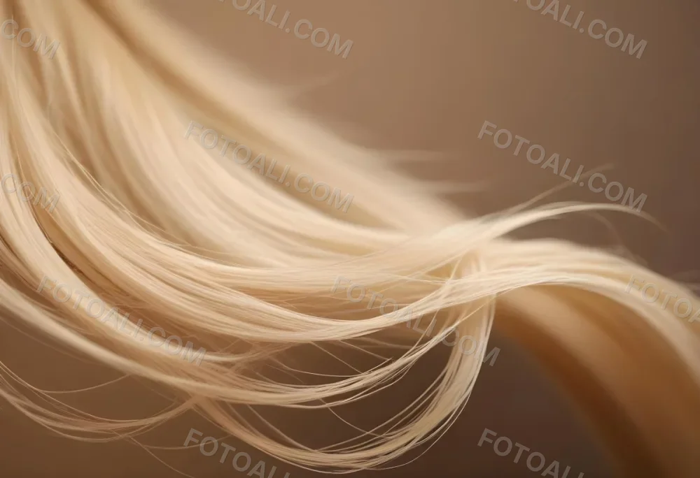 Blonde Hair Strands With A Gradient From Light To Dark Studio Shot With A Blurred Background 37 54d8