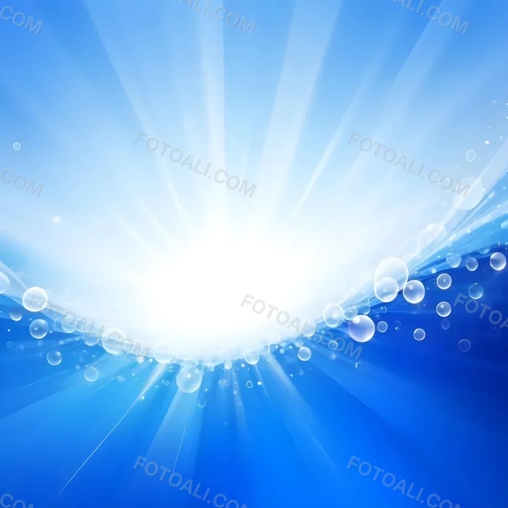 Blue Abstract Background With Light Rays And Bubbles 5 97f8