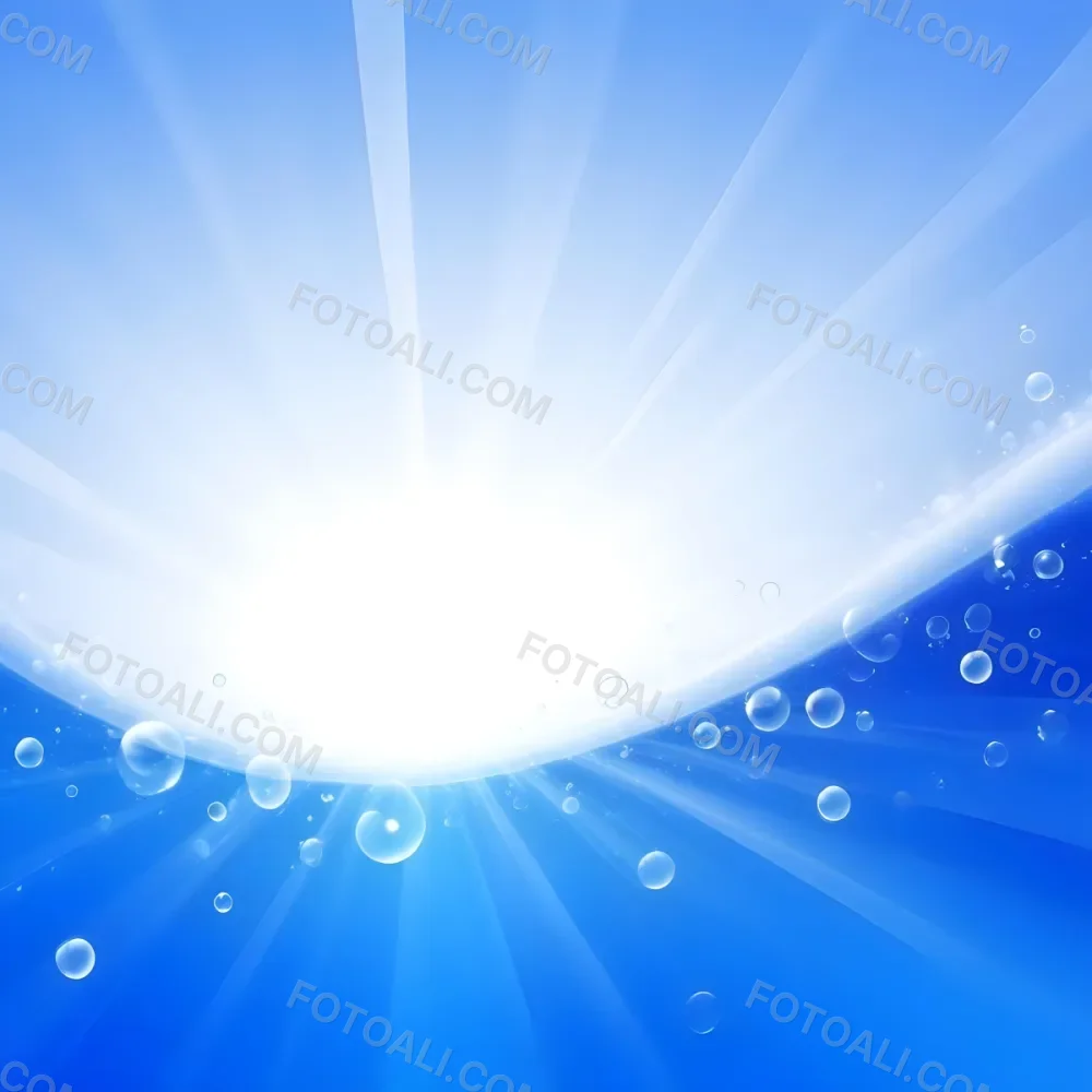 Blue Abstract Background With Light Rays And Bubbles 6 1831