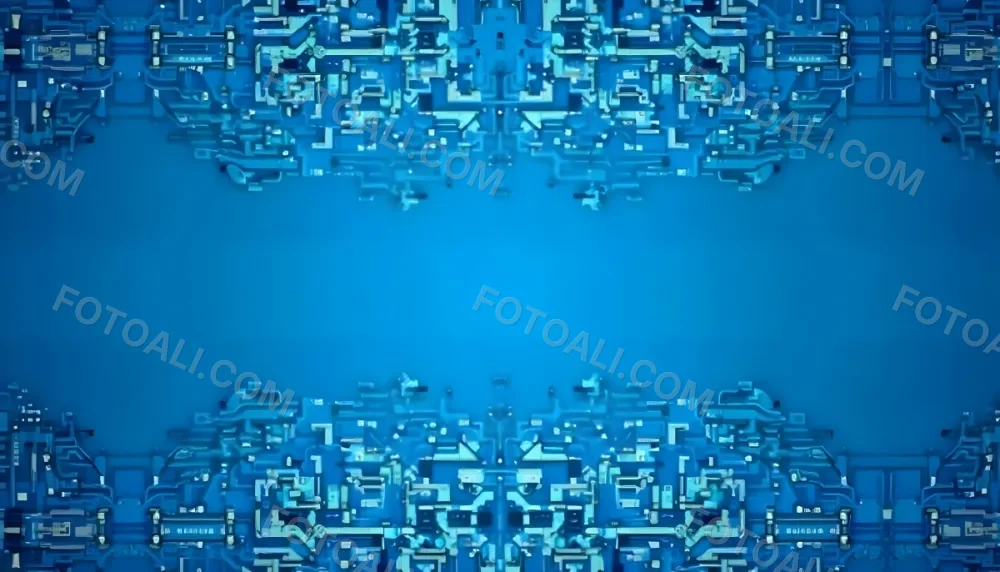 Blue Background With A Circuit Board Pattern The Lines Are White And There Are Small Dots Of Light At The Intersections 25 477b