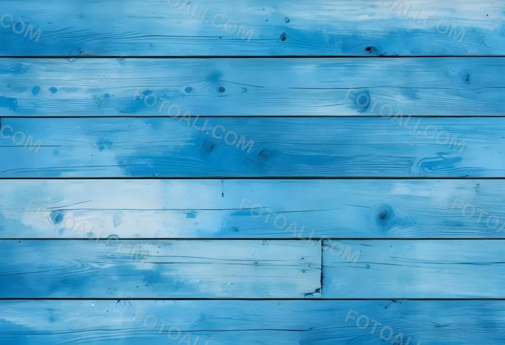 Blue Painted Wooden Planks Horizontal Arrangement Weathered Texture Rustic Charm Close Up Shot Natural Light Vintage Aesthetic Textured Surface Aged Appearance Simple Background 36 E4c5