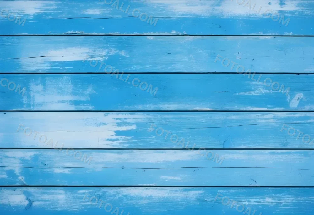 Blue Painted Wooden Planks Horizontal Arrangement Weathered Texture Rustic Charm Close Up Shot Natural Light Vintage Aesthetic Textured Surface Aged Appearance Simple Background 59 3a90