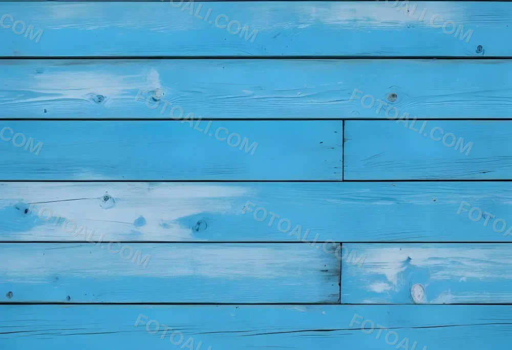 Blue Painted Wooden Planks Horizontal Arrangement Weathered Texture Rustic Charm Close Up Shot Natural Light Vintage Aesthetic Textured Surface Aged Appearance Simple Background 61 6c27